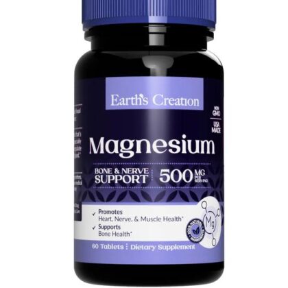 Earth's Creation Magnesio 500 MG 60 cápsulas
