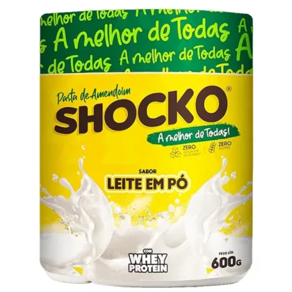 SHOCKO Pasta de maní sabor leche en polvo con proteína Whey 600gr