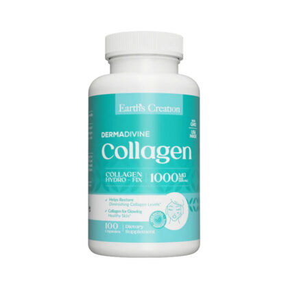 Earth’s Creation colágeno dermadivine hydro fix 1000mg- 100 cápsulas